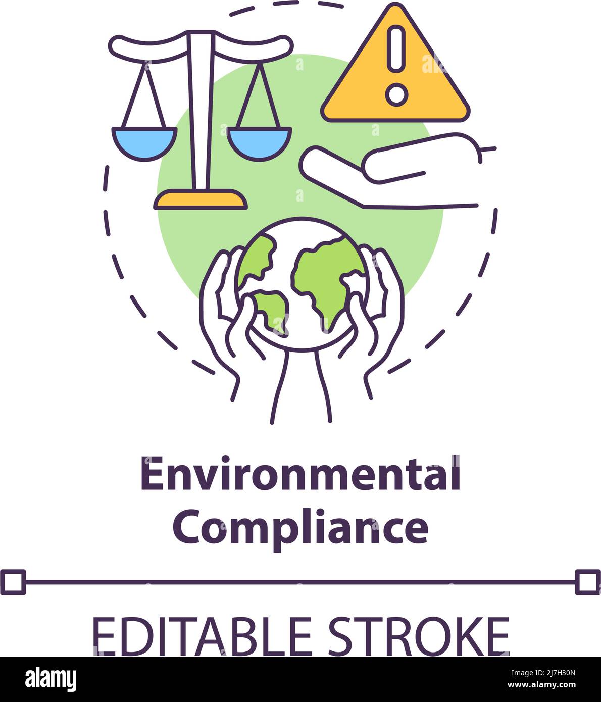 Environmental compliance concept icon Stock Vector Image & Art Alamy