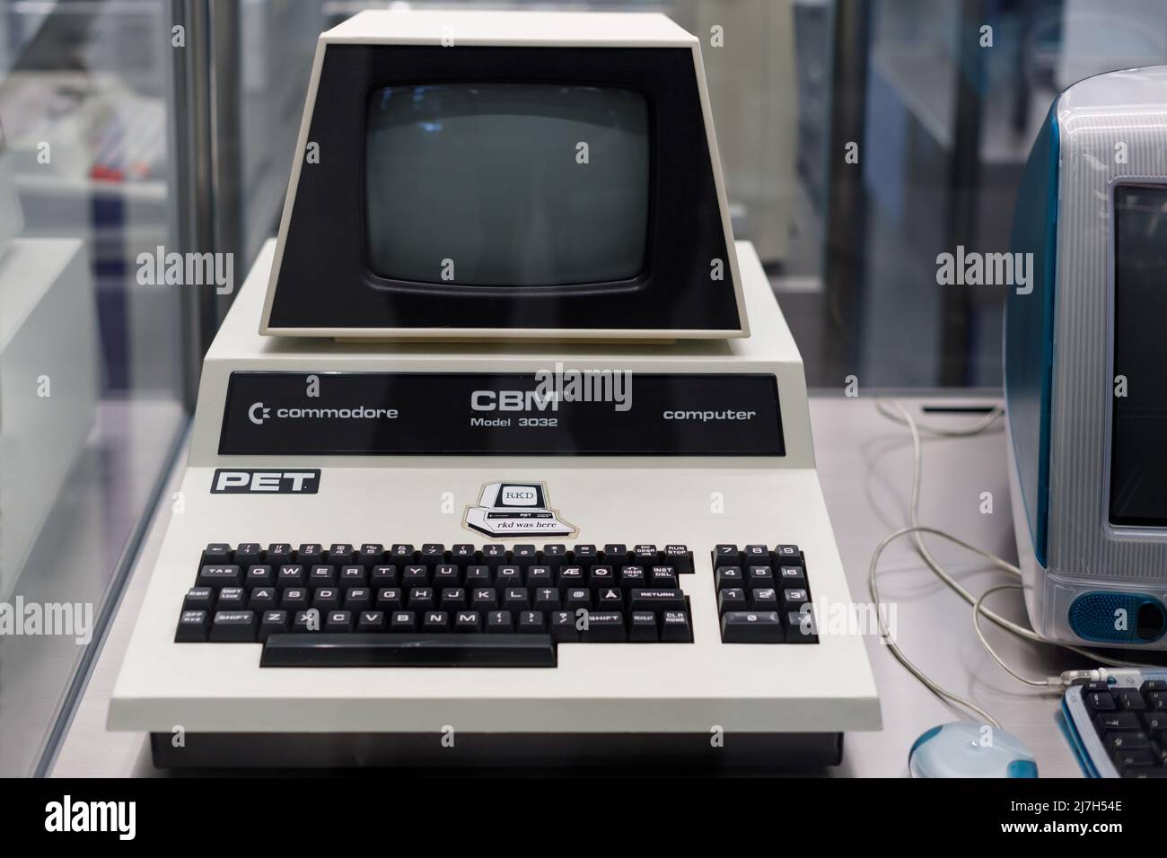 Oslo, Norway. May 01, 2022: A vintage Commodore PET 3032 computer at the Oslo Museum of Technology. Computer was built in 1978. Stock Photo