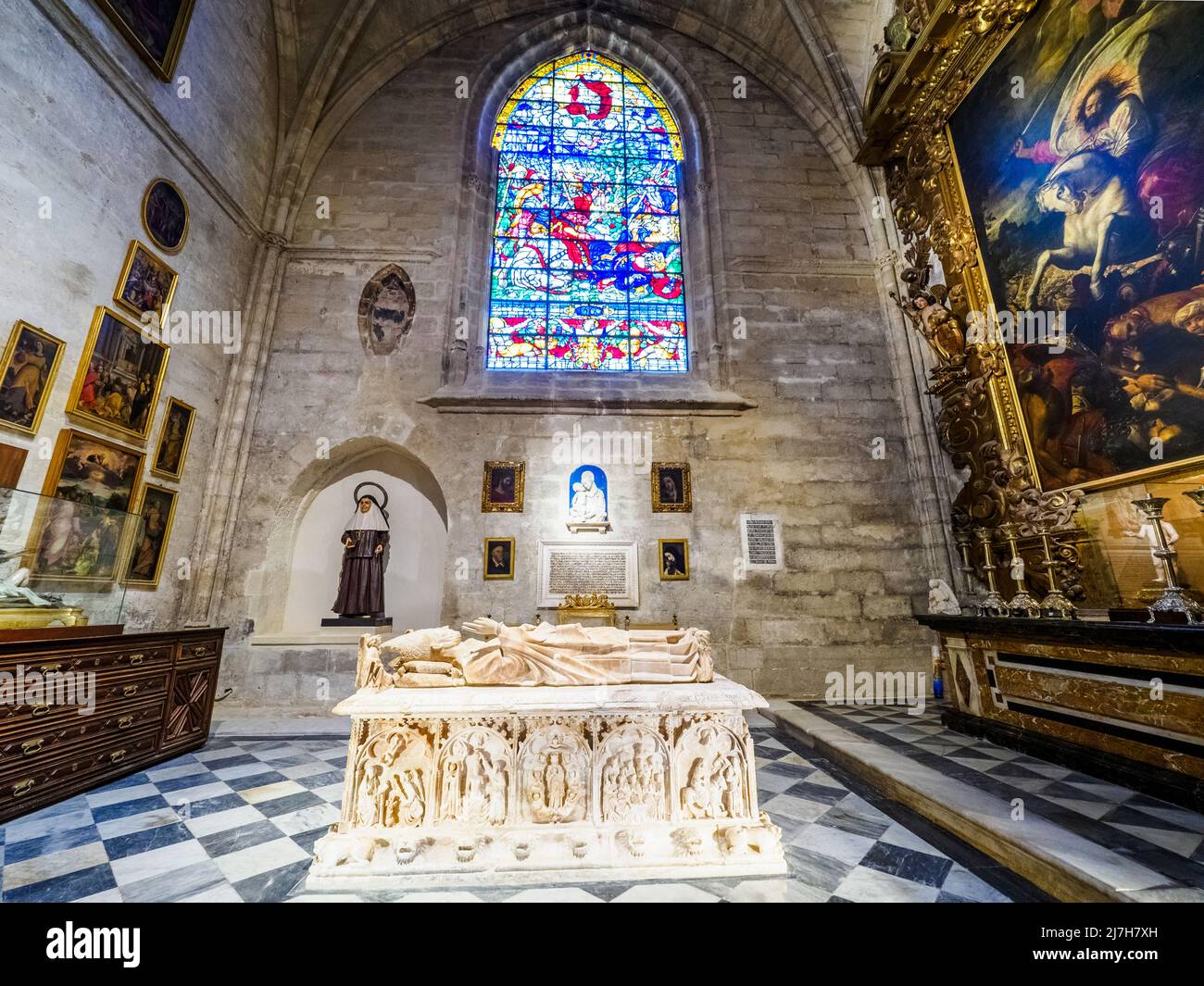 Chapel of Santiago - Seville Cathedral, Spain Stock Photo