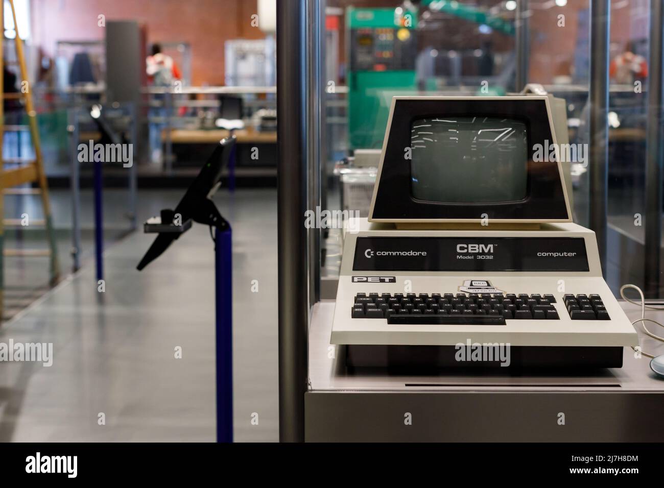 Oslo, Norway. May 01, 2022: A vintage Commodore PET 3032 computer at the Oslo Museum of Technology. Stock Photo