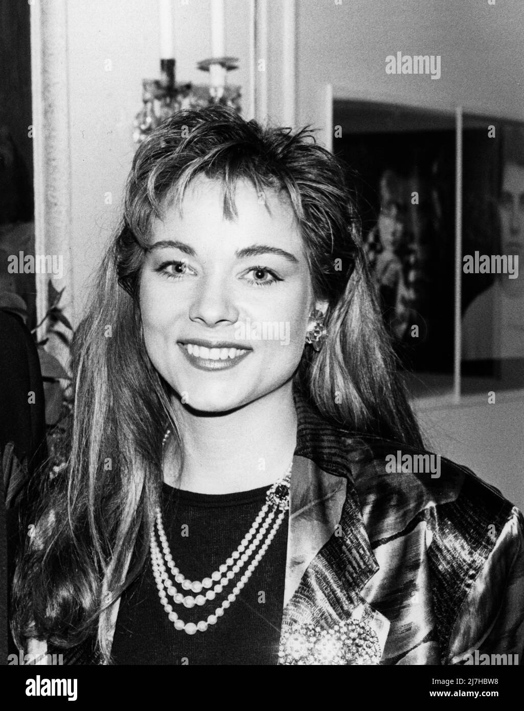 London, UK. LIBRARY. Theresa Russell at an event. Mid Mid 1980s. Ref
