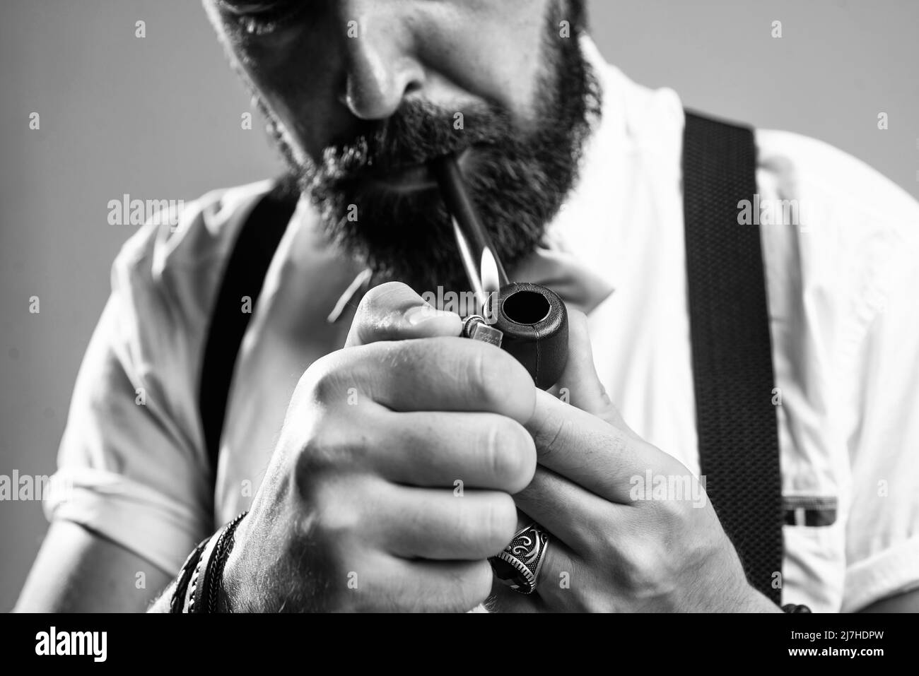 Bad habit Black and White Stock Photos & Images Alamy