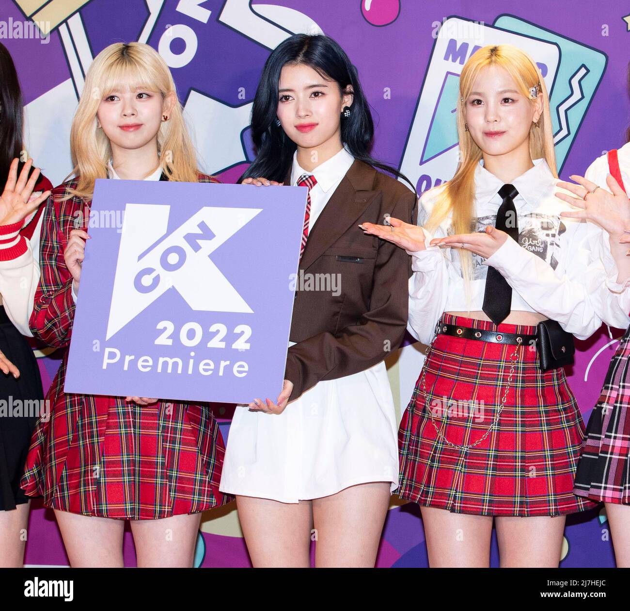 8 May 2022 - Seoul, South Korea : Hikaru from Japan, K-Pop girl group Kep1er,  arrived photo call for the 'KCON 2022 Premiere in Seoul' at CJ ENM Center  in Seoul, South