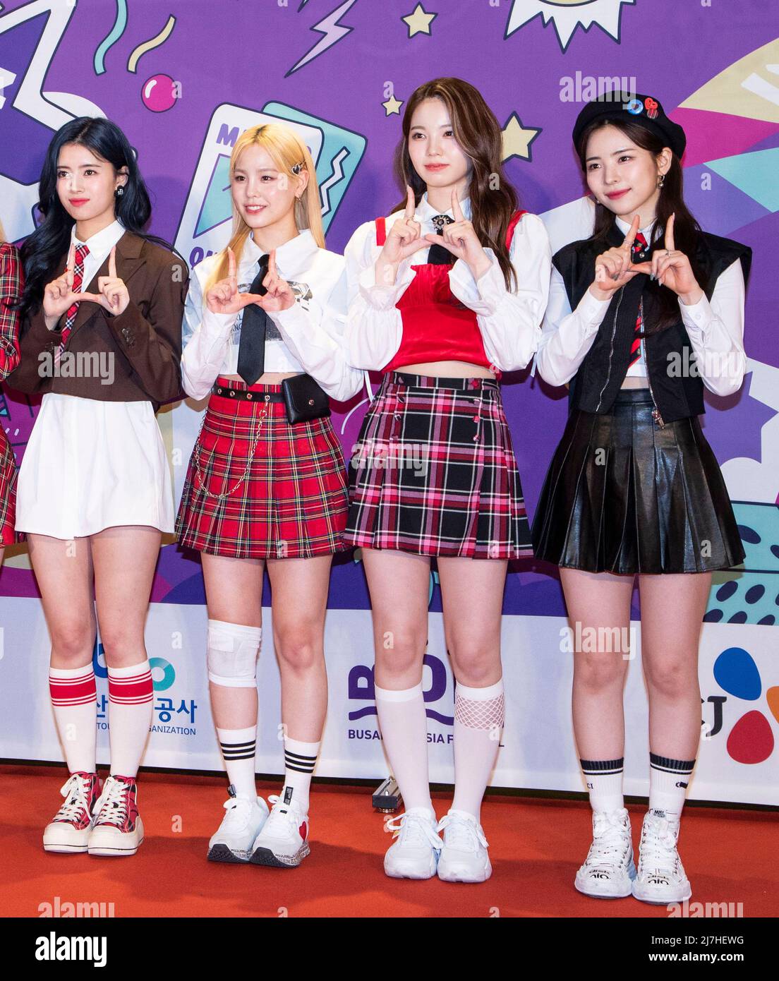 8 May 2022 - Seoul, South Korea : Hikaru from Japan, K-Pop girl group Kep1er,  arrived photo call for the 'KCON 2022 Premiere in Seoul' at CJ ENM Center  in Seoul, South