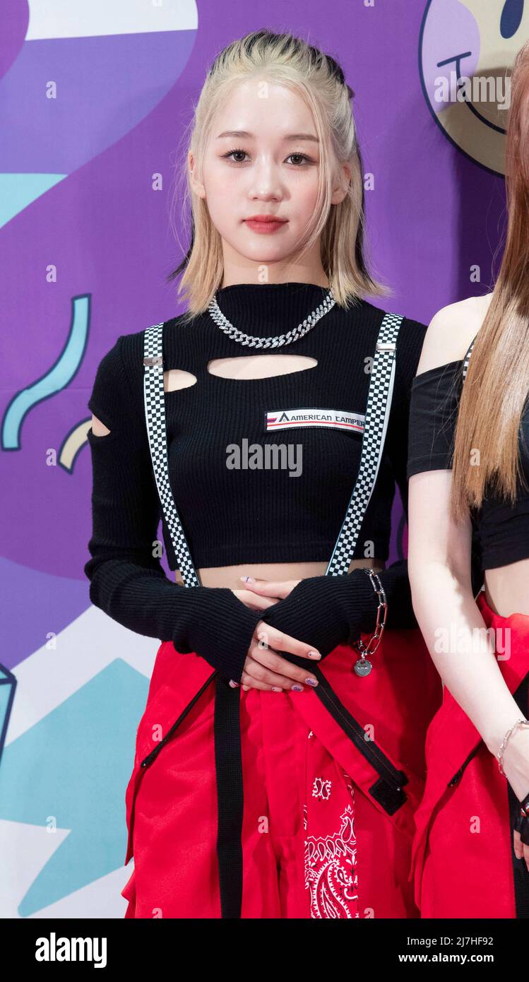 8 May 2022 - Seoul, South Korea : Hikaru from Japan, K-Pop girl group Kep1er,  arrived photo call for the 'KCON 2022 Premiere in Seoul' at CJ ENM Center  in Seoul, South