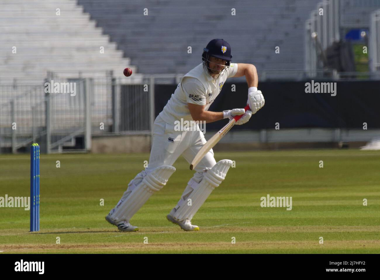 Chester le Street, England, 21 April 2022. Sean Dickson batting for ...