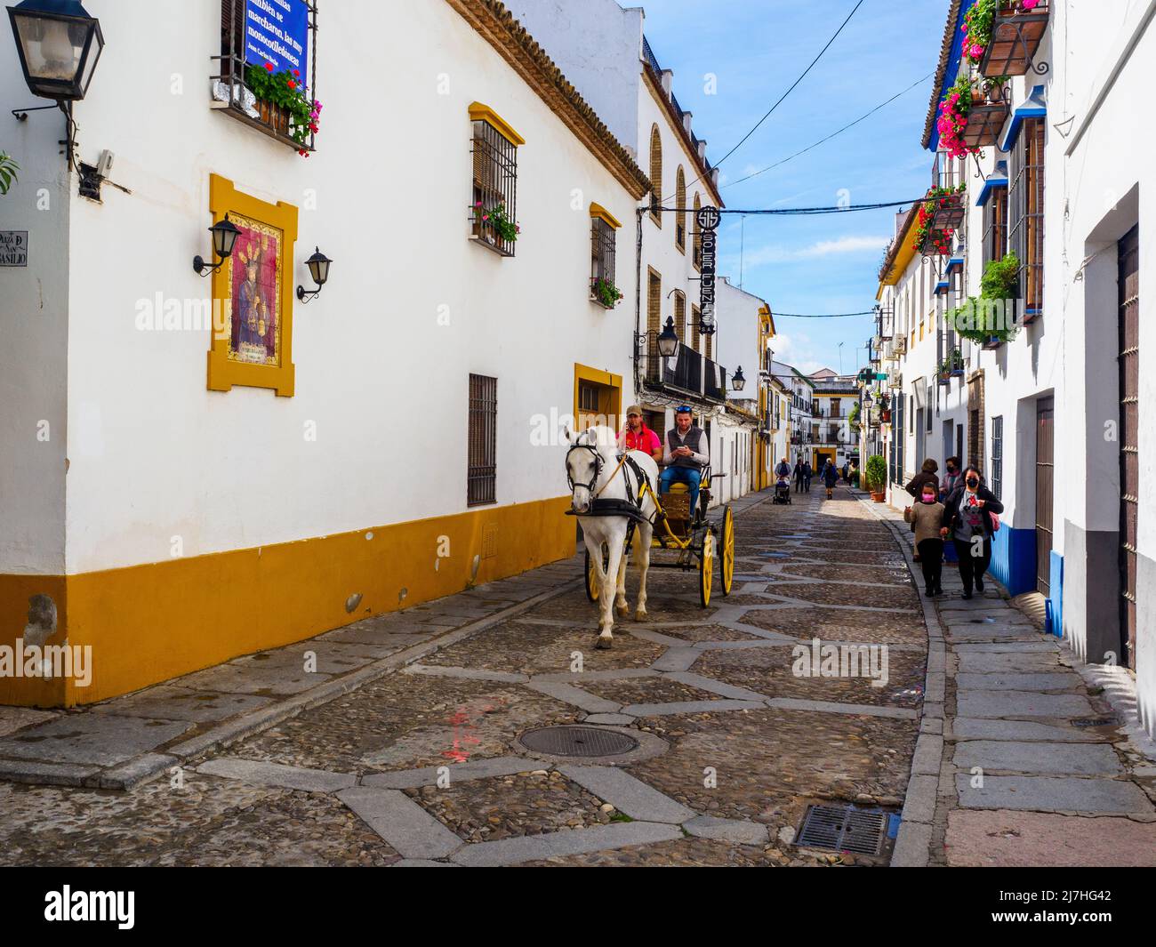 Street in the San Basilio area - Cordoba, Spain Stock Photo
