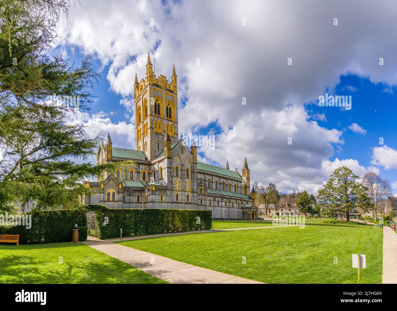 Buckfast Abbey Devon -  the original Abbey being founded in 1018 AD, by King Cnut Stock Photo