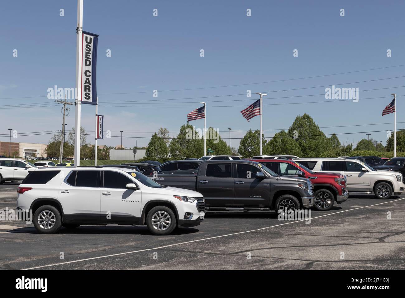 Noblesville Circa May 2022 Used car display at a Chevrolet