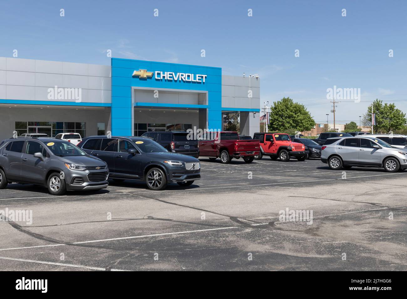 Noblesville Circa May 2022 Used car display at a Chevrolet