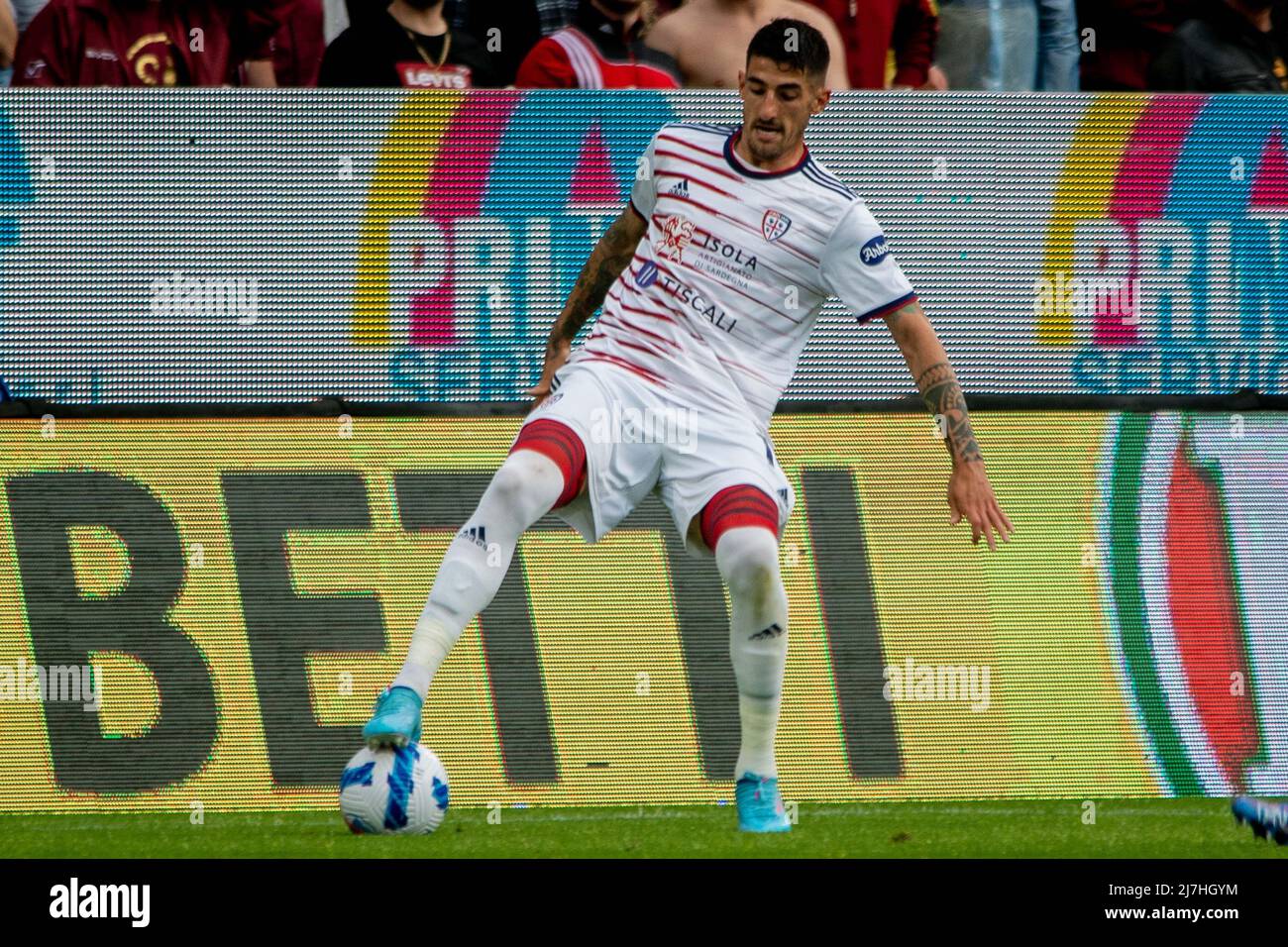 Alessandro Deiola of Cagliari in action during the Serie A match