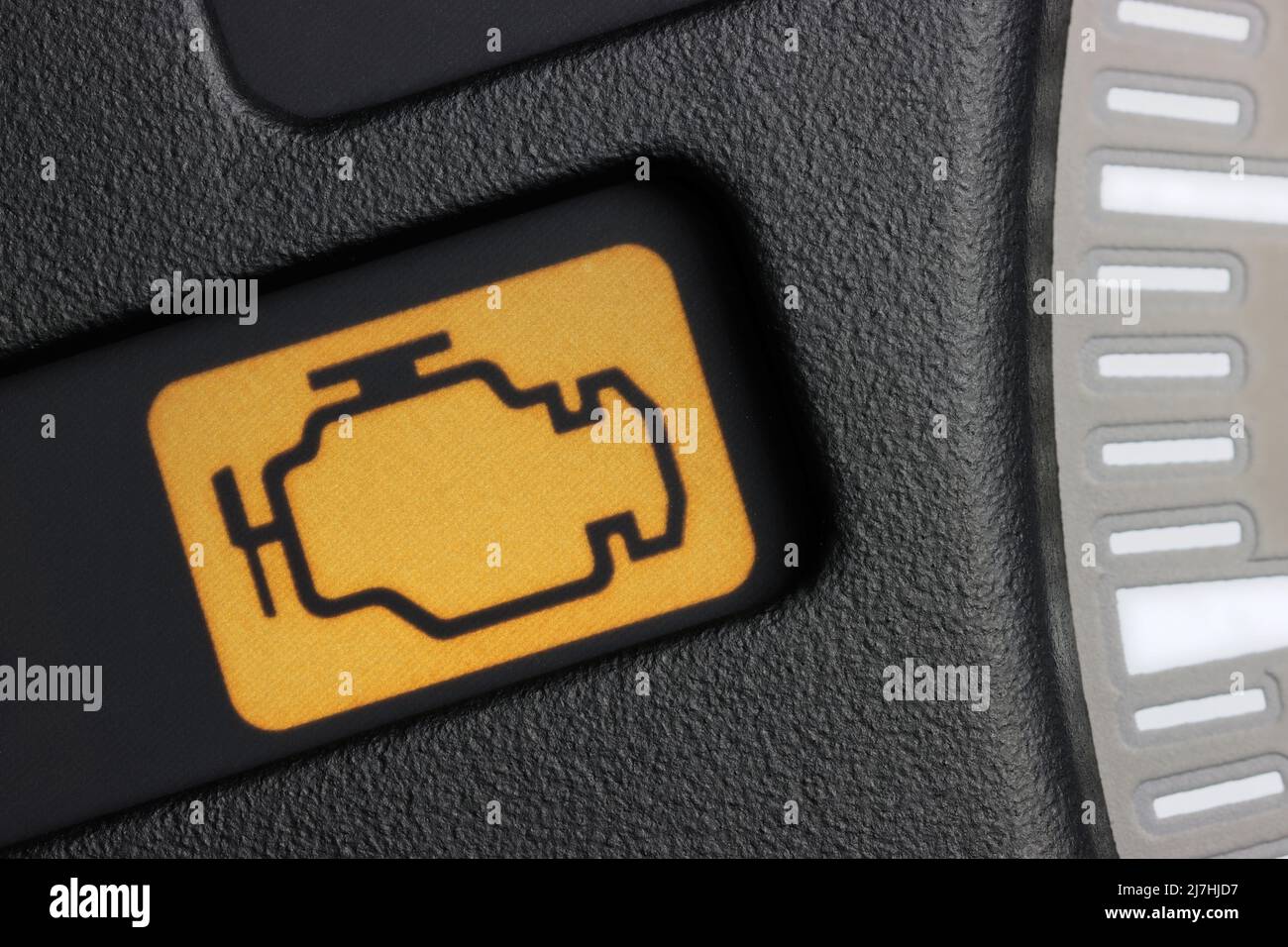 engine warning light in car dashboard Stock Photo Alamy