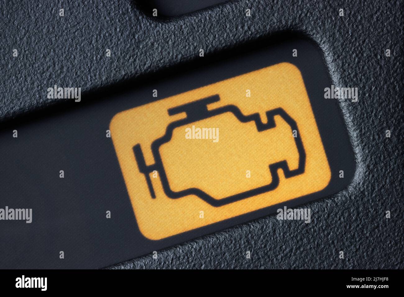 engine warning light in car dashboard Stock Photo Alamy
