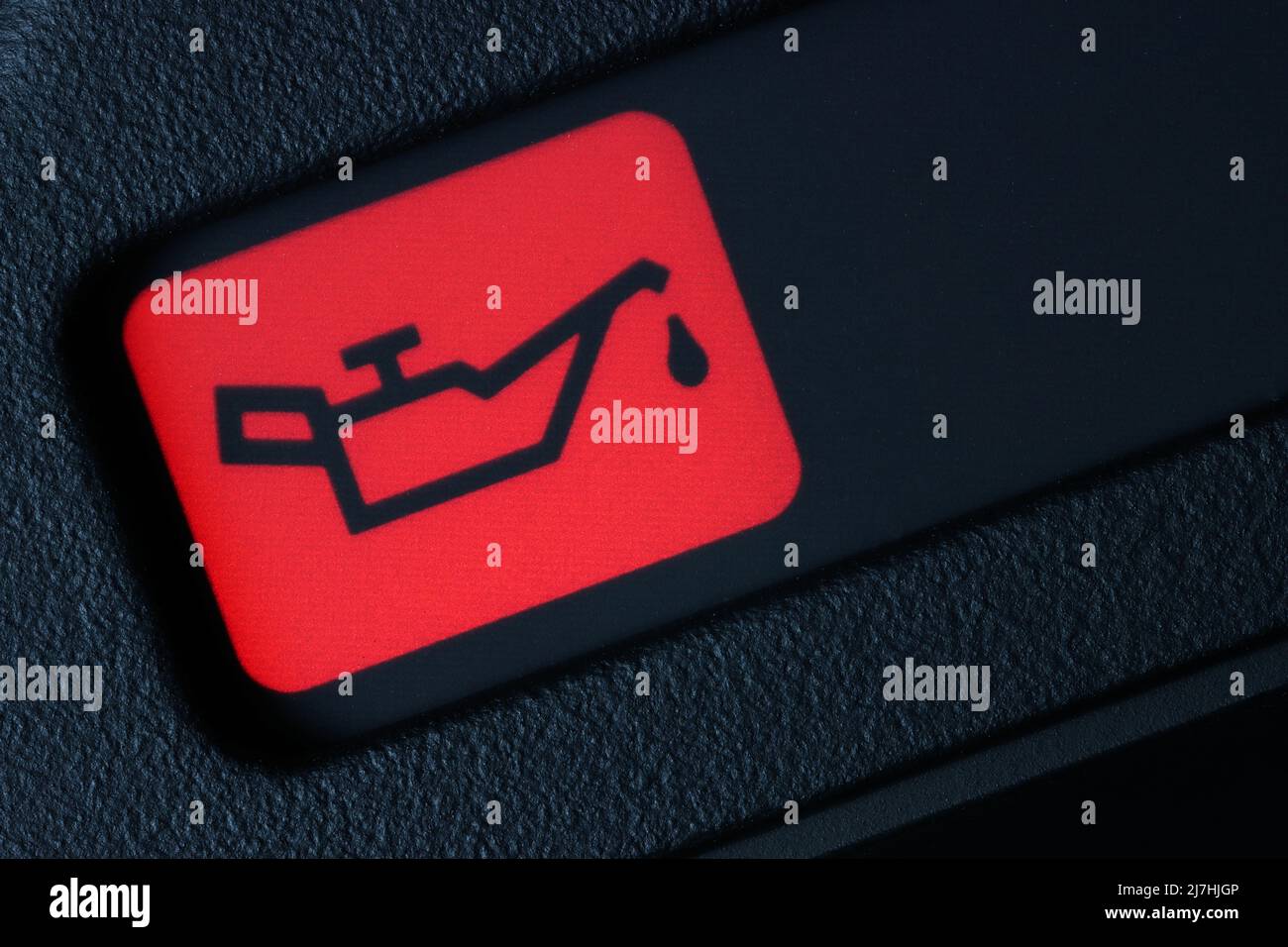 oil pressure warning light in car dashboard Stock Photo Alamy