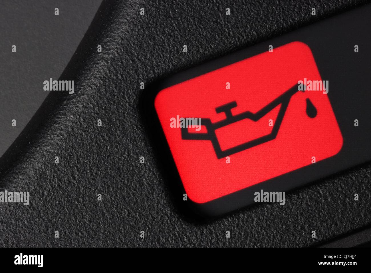 oil pressure warning light in car dashboard Stock Photo Alamy