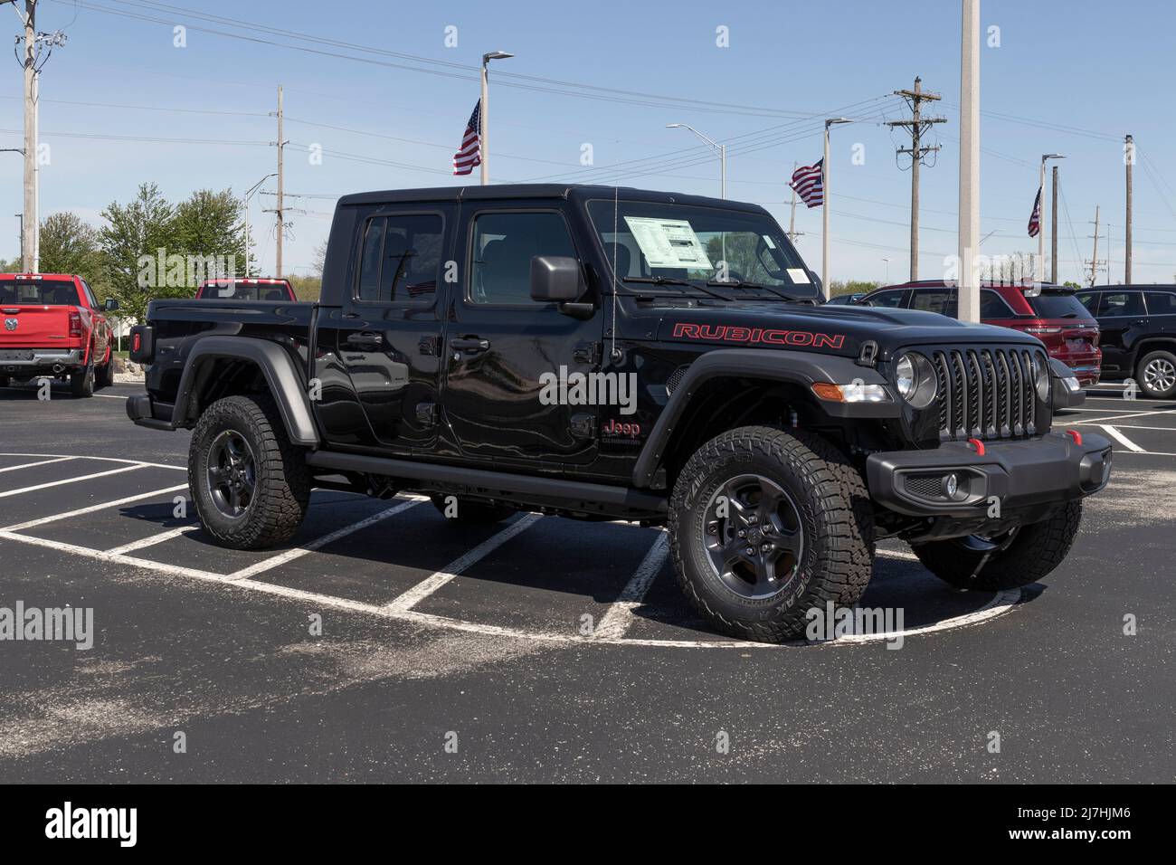 Noblesville Circa May 2022 Jeep Gladiator display at a Stellantis