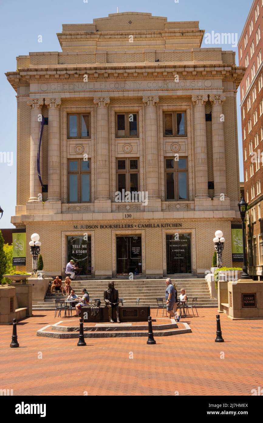 Greenville county courthouse in SC Stock Photo