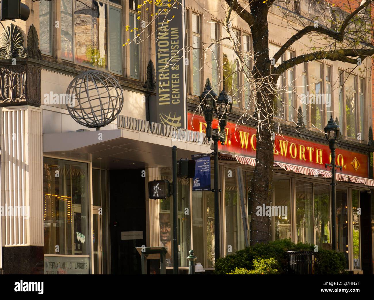 International Civil Rights Center and Museum in the Woolworth company building Greensboro North Carolina Stock Photo