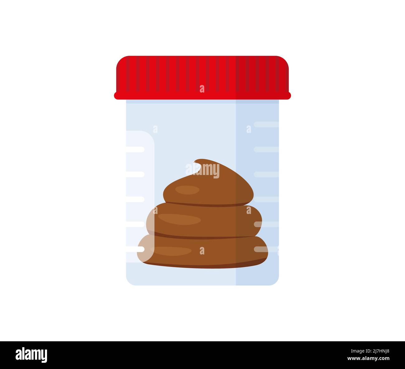 Medical analysis laboratory test urine stool and blood in plastic jars
