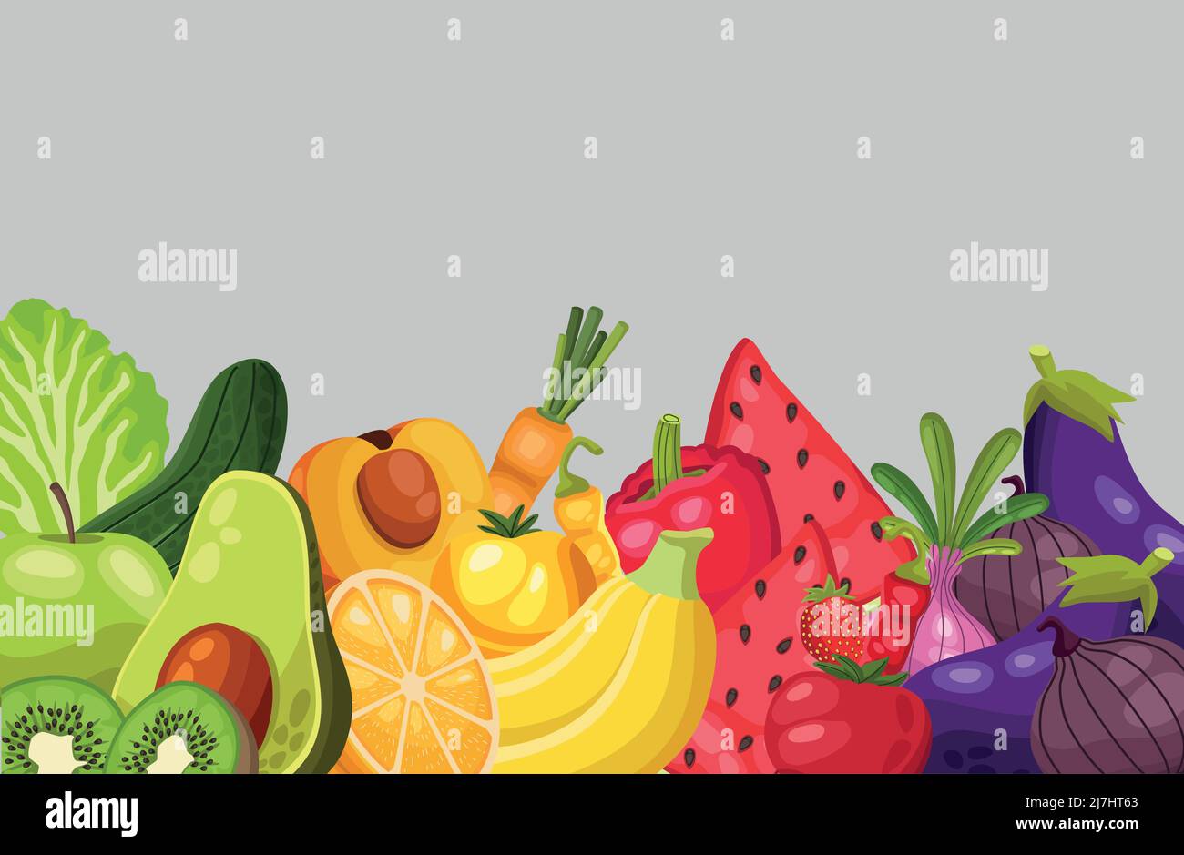 fruits and vegetables Stock Vector Image & Art - Alamy