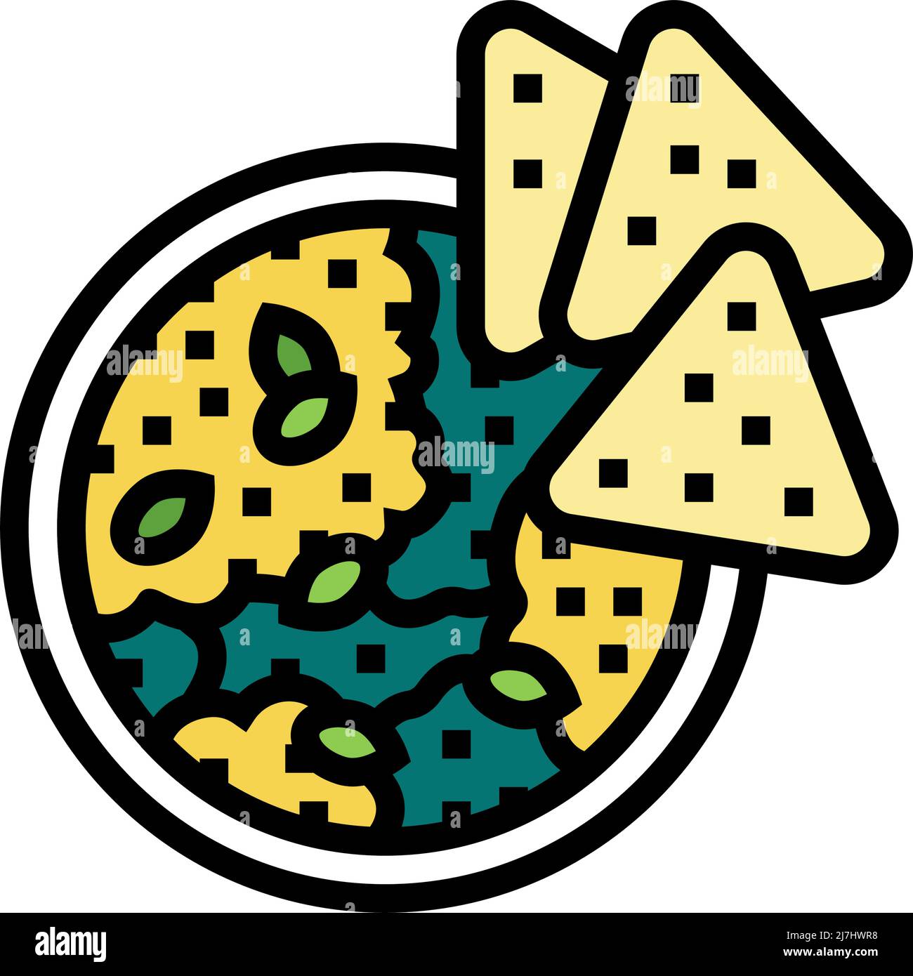dip spinach color icon vector illustration Stock Vector Image & Art - Alamy