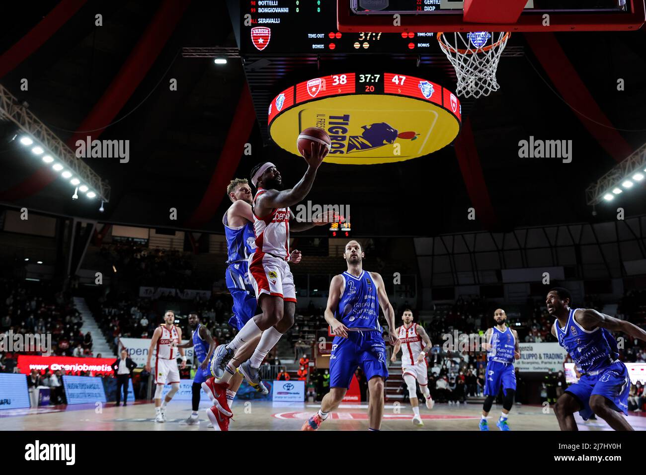 Varese, Italy. 08th May, 2022. Marcus Keene 45 of Pallacanestro Varese