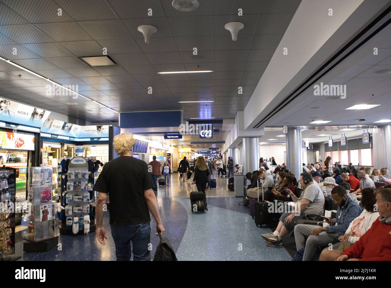 Airport line christmas day