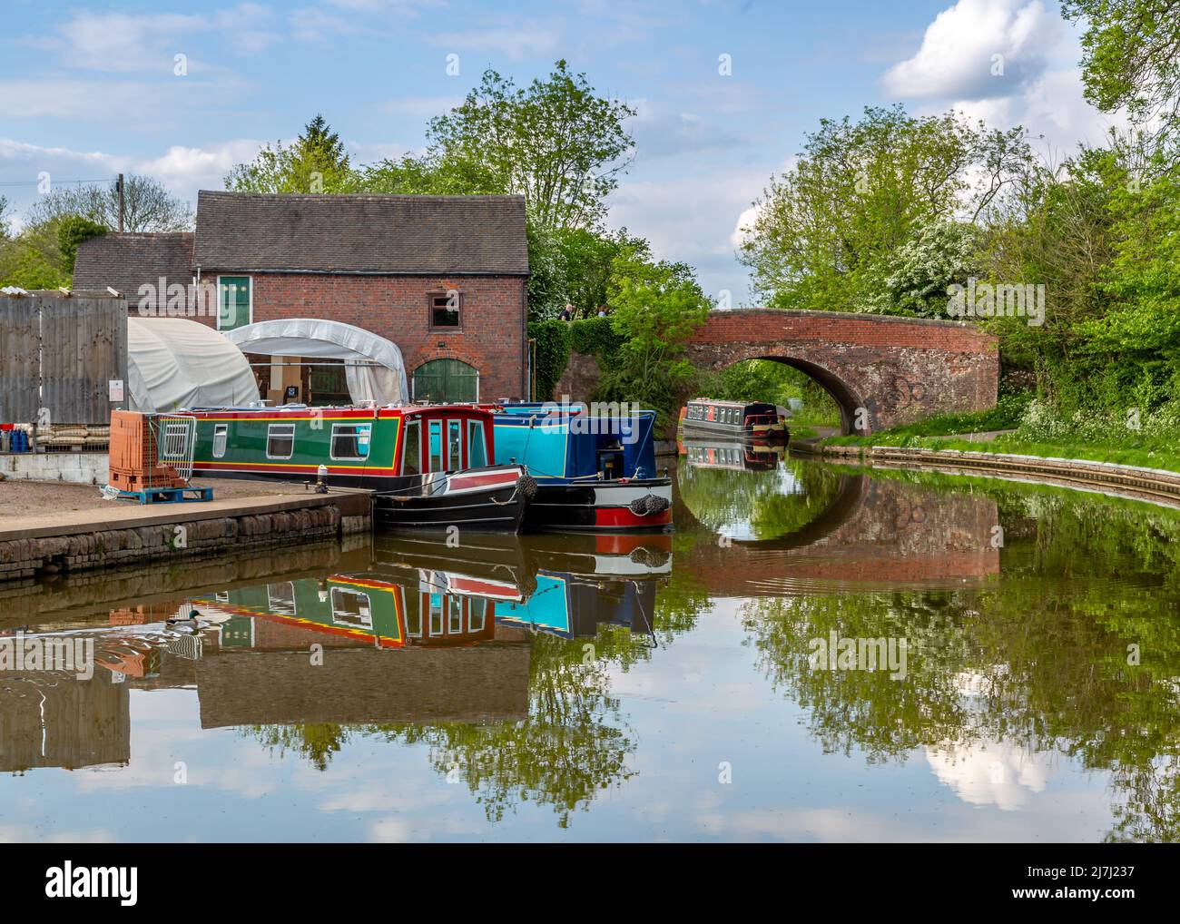 Alvechurch Marina in Alvechurch, Worcestershire, England. Stock Photo