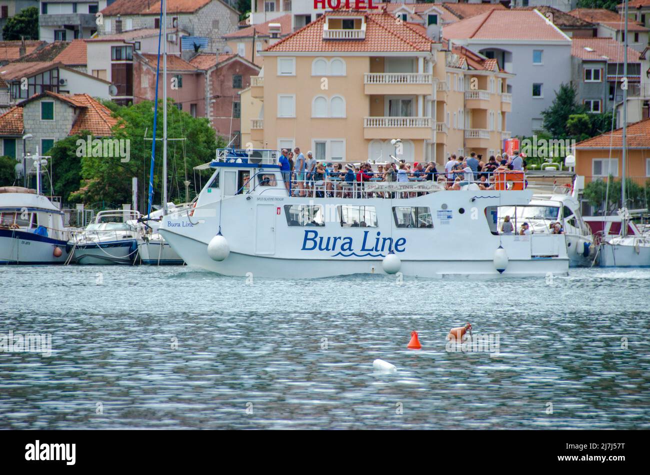 Trogir ion the Croatian coast Stock Photo