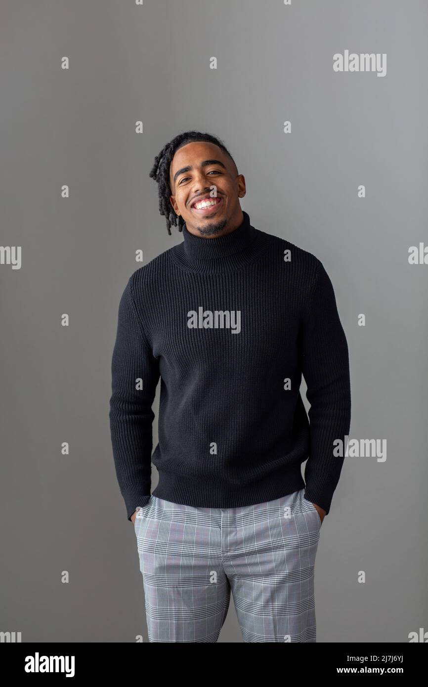 A young african american man hi-res stock photography and images - Alamy