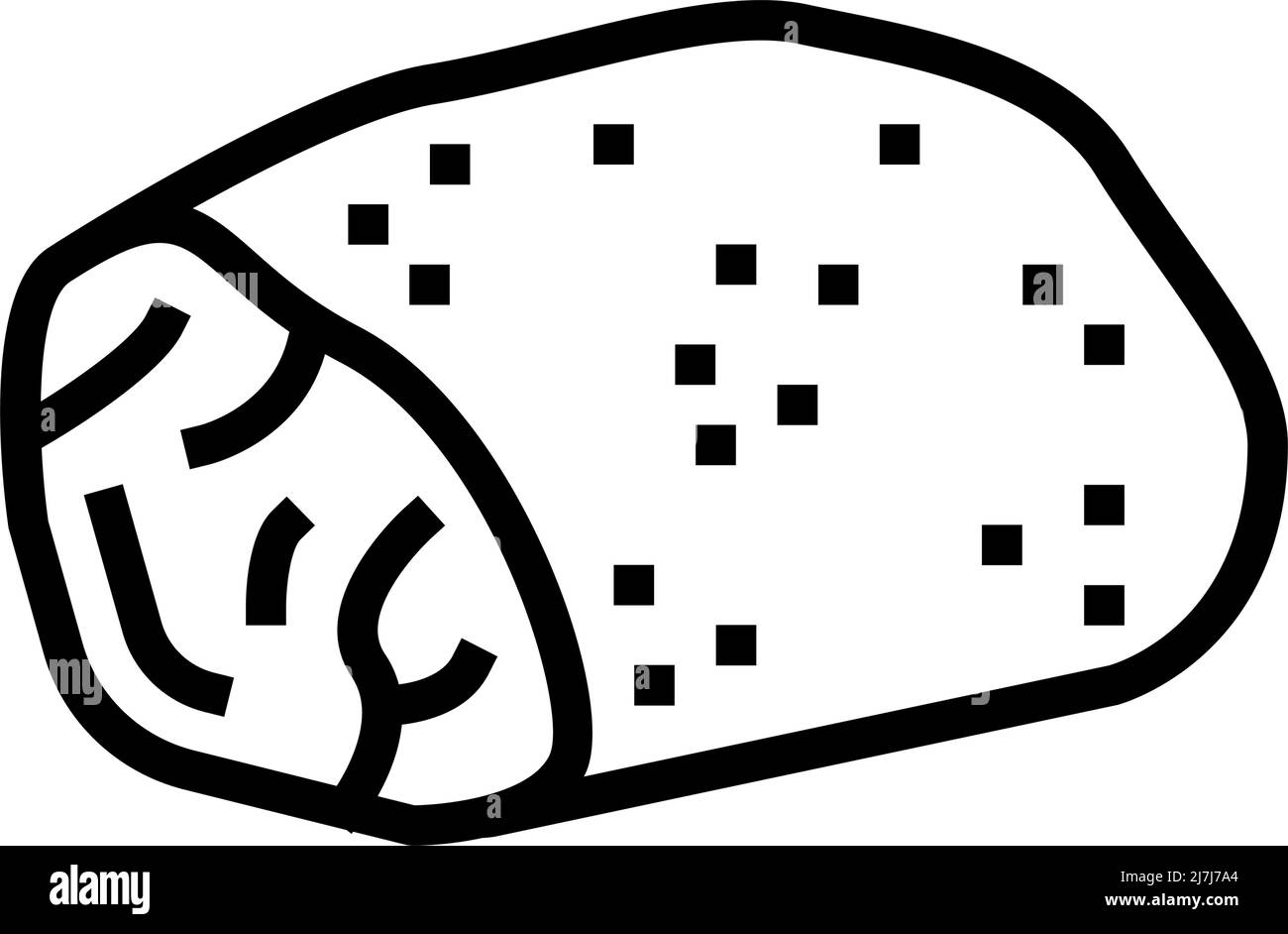 roast beef line icon vector illustration Stock Vector Image & Art - Alamy