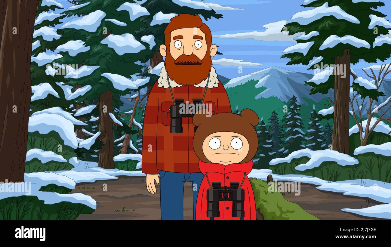 THE GREAT NORTH, from left Beef Tobin (voice Nick Offerman), Moon