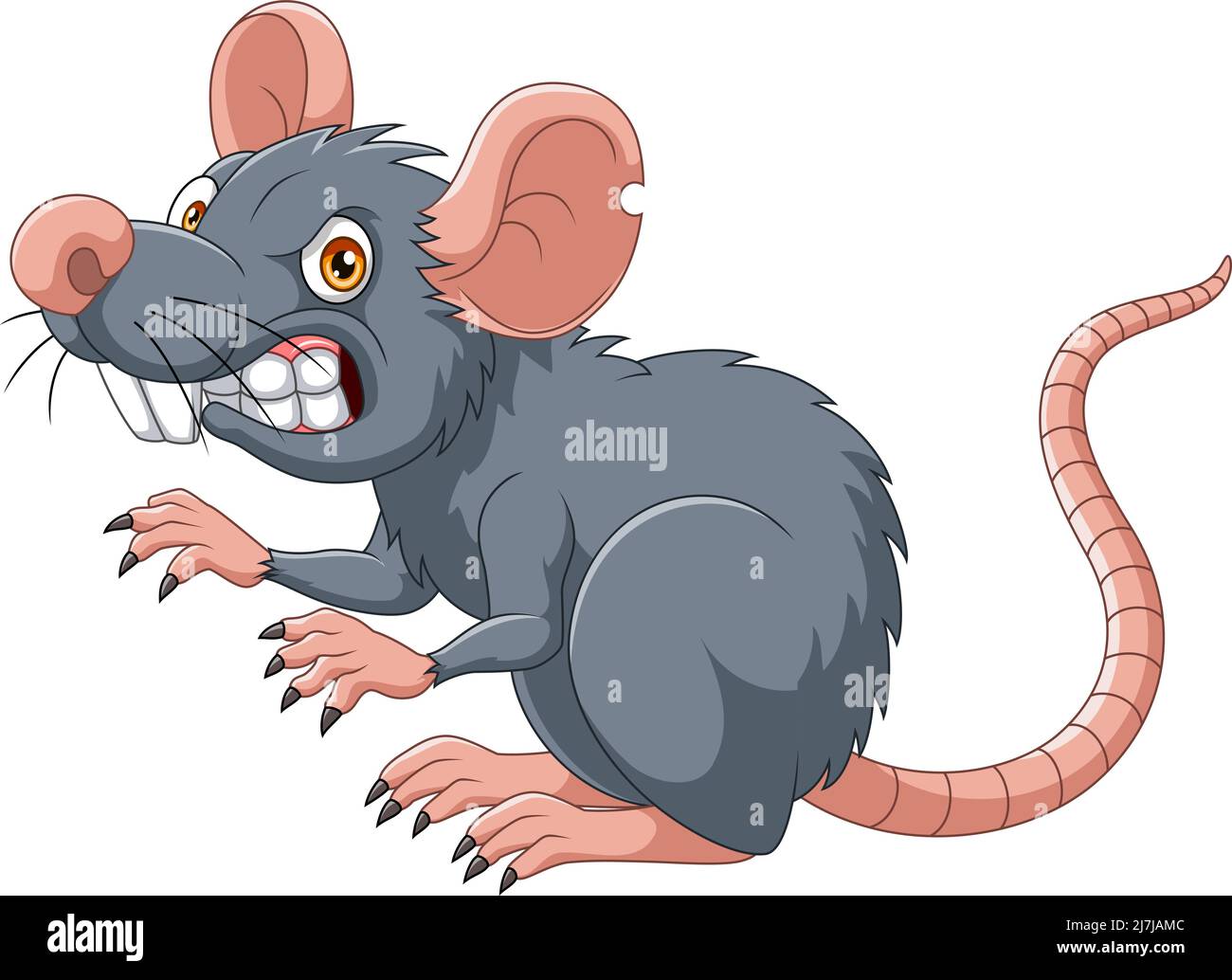 Cartoon rat with angry expression Stock Vector Image & Art - Alamy