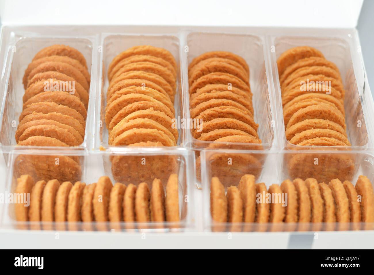 Racks of traditional Arabic cookies for celebration of Islamic holidays