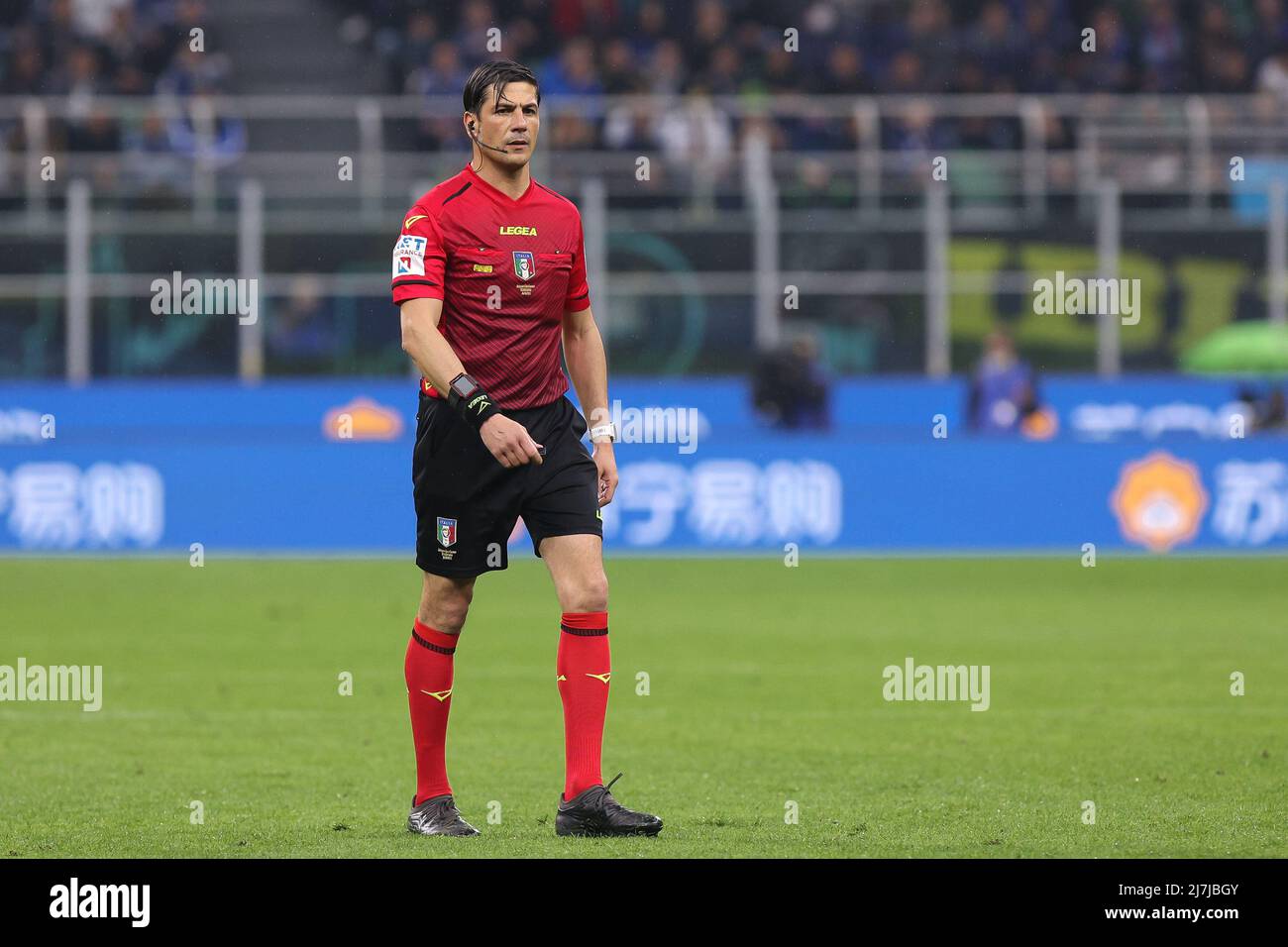 Gianluca Manganiello referee, during the first match of the Italian Serie B  football championship between Frosinone - Empoli final result 0-2, match p  Stock Photo - Alamy