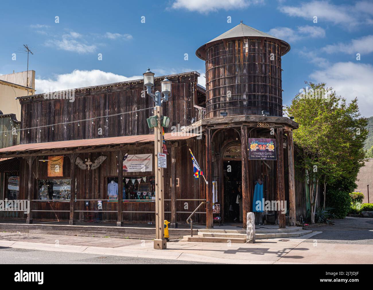 Temecula, CA, USA April 11, 2022 Old Town neighborhood. Old dark