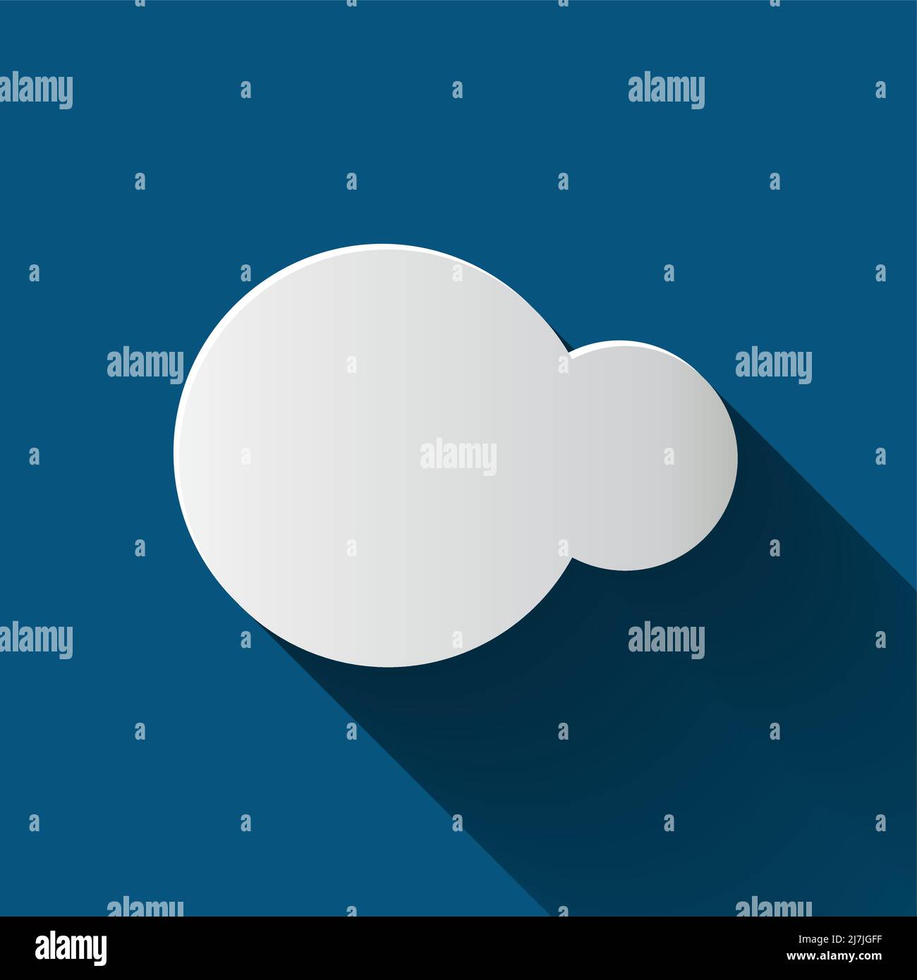 cloud icon isolated on background. Cloud flat illustration vector Stock Vector