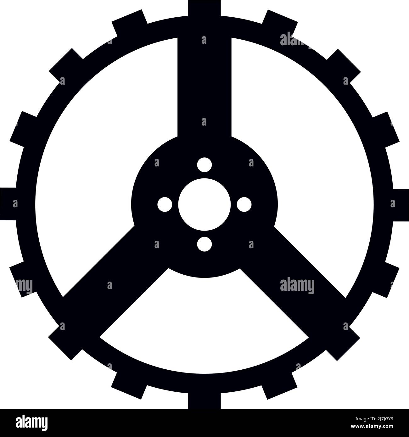 gear machine silhouette style Stock Vector Image & Art - Alamy