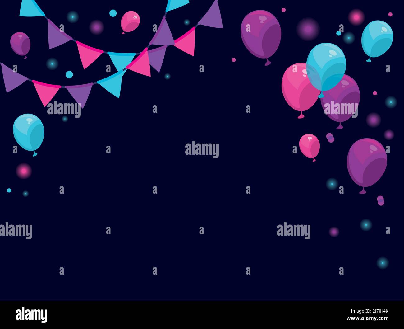 party garlands and balloons helium Stock Vector Image & Art Alamy