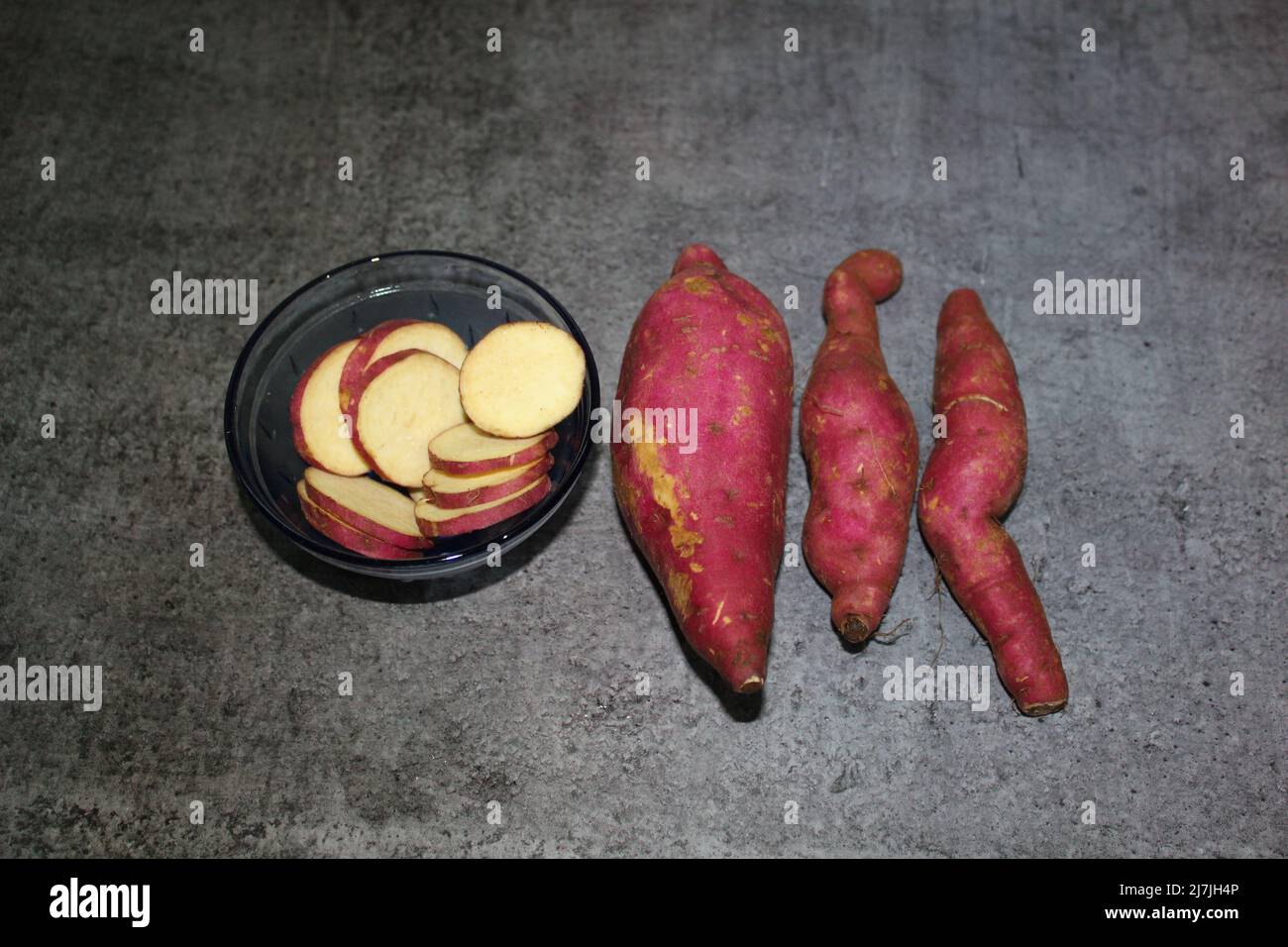 Natural vegetable on sweet potato Stock Photo Alamy