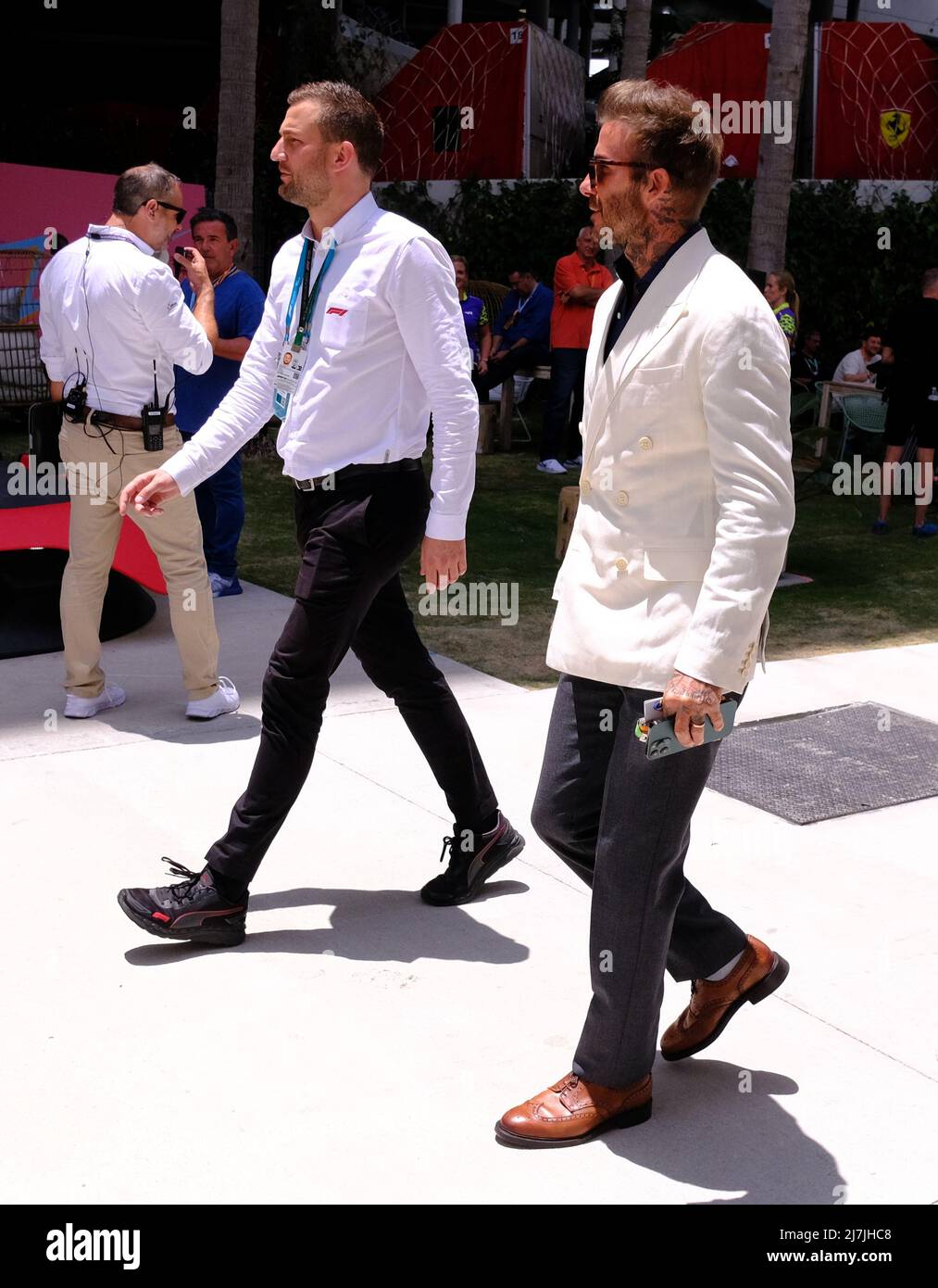 May 8th, 2022: David Beckham during the Formula 1 Crypto.com Miami Grand  Prix in Miami, FL . Jason Pohuski/CSM Stock Photo - Alamy