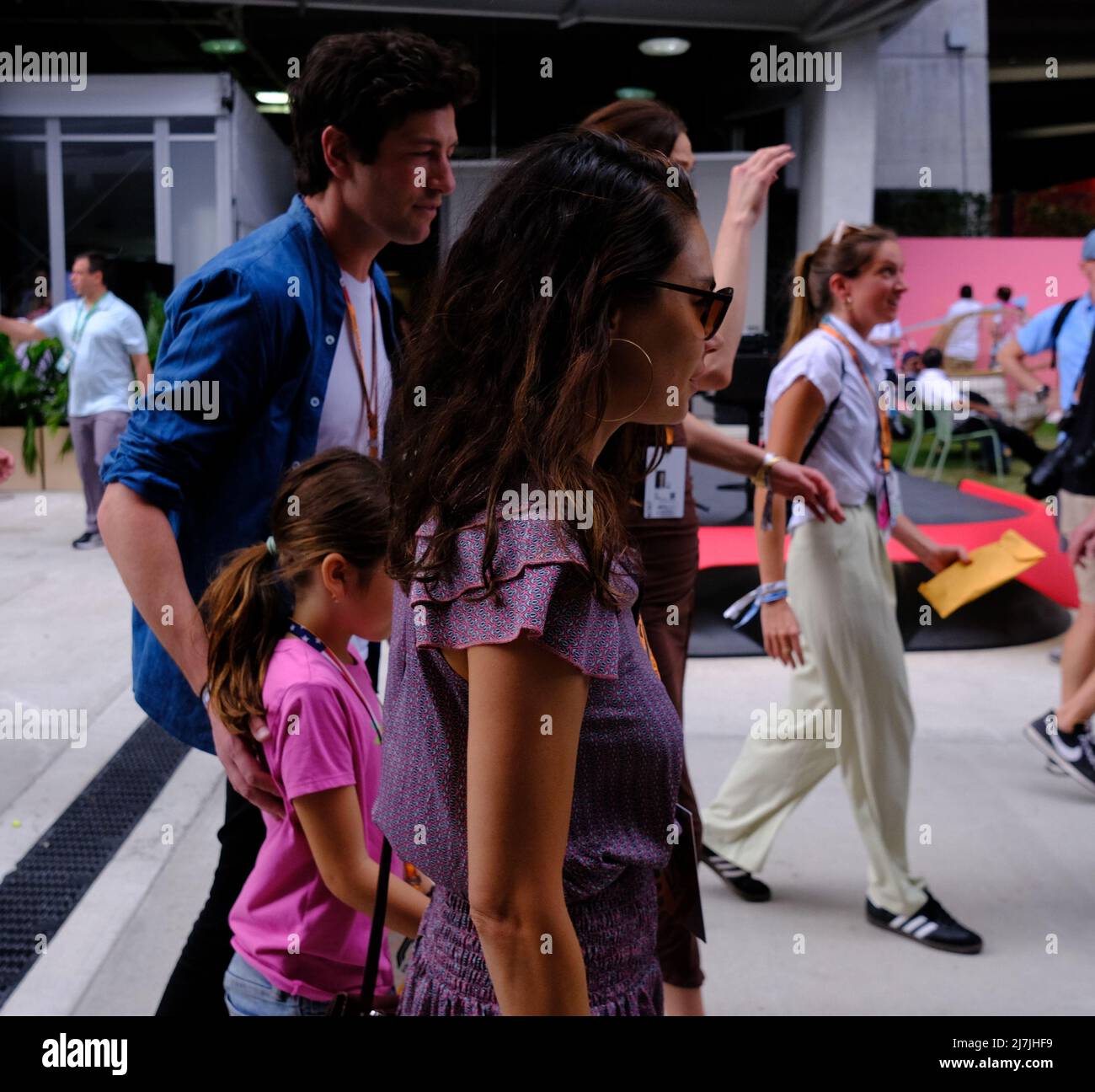 May 8th, 2022: American Actress Mila Kunis during the Formula 1 Crypto.com  Miami Grand Prix in Miami, FL . Jason Pohuski/CSM Stock Photo - Alamy