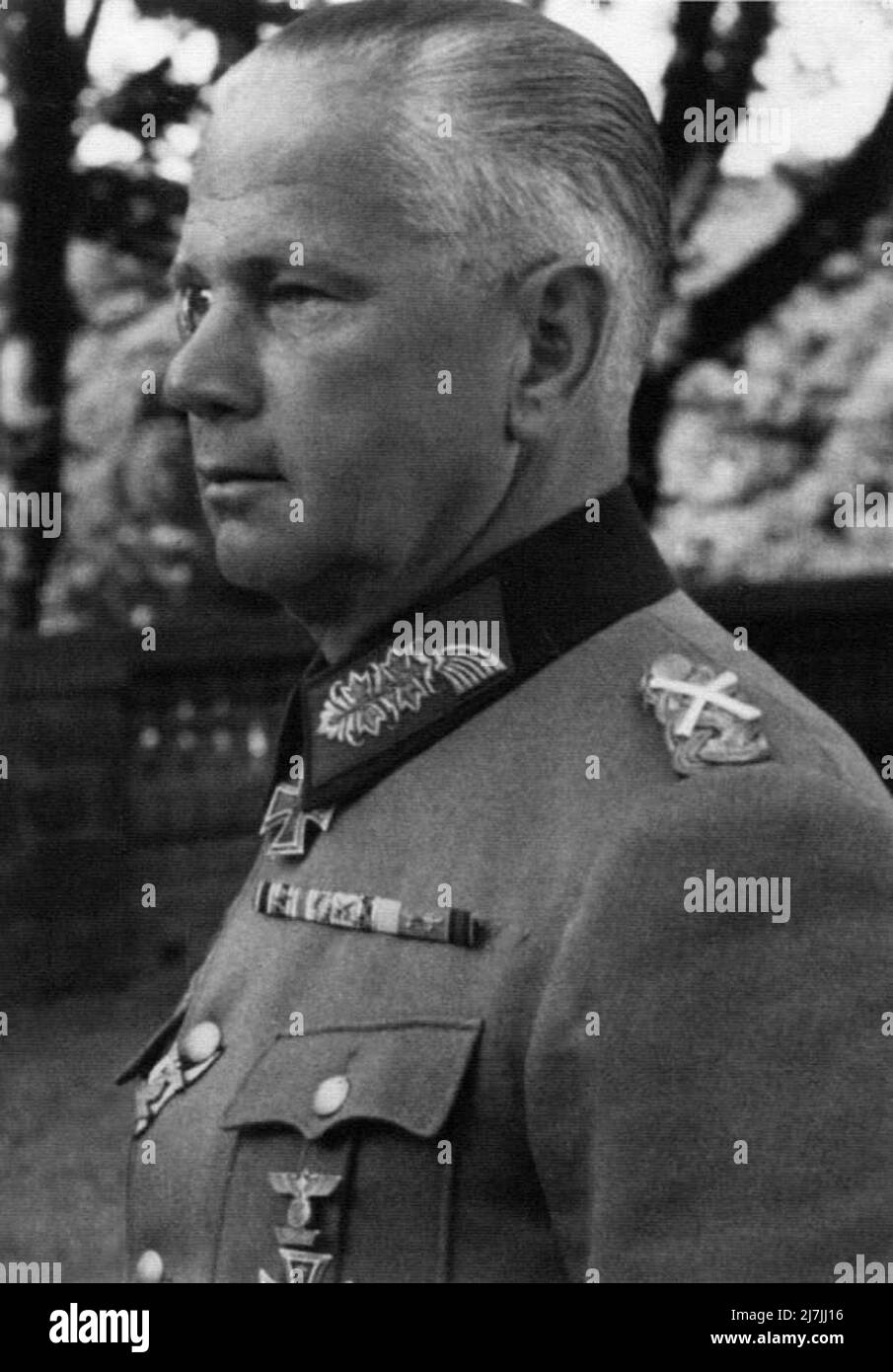 Wehrmacht leader Walter von Reichenau. During WW2 he commanded the 6thArmy in Europe and as part of Army Group South during Operation Barbarossa, the nazi invasion of the USSR Stock Photo