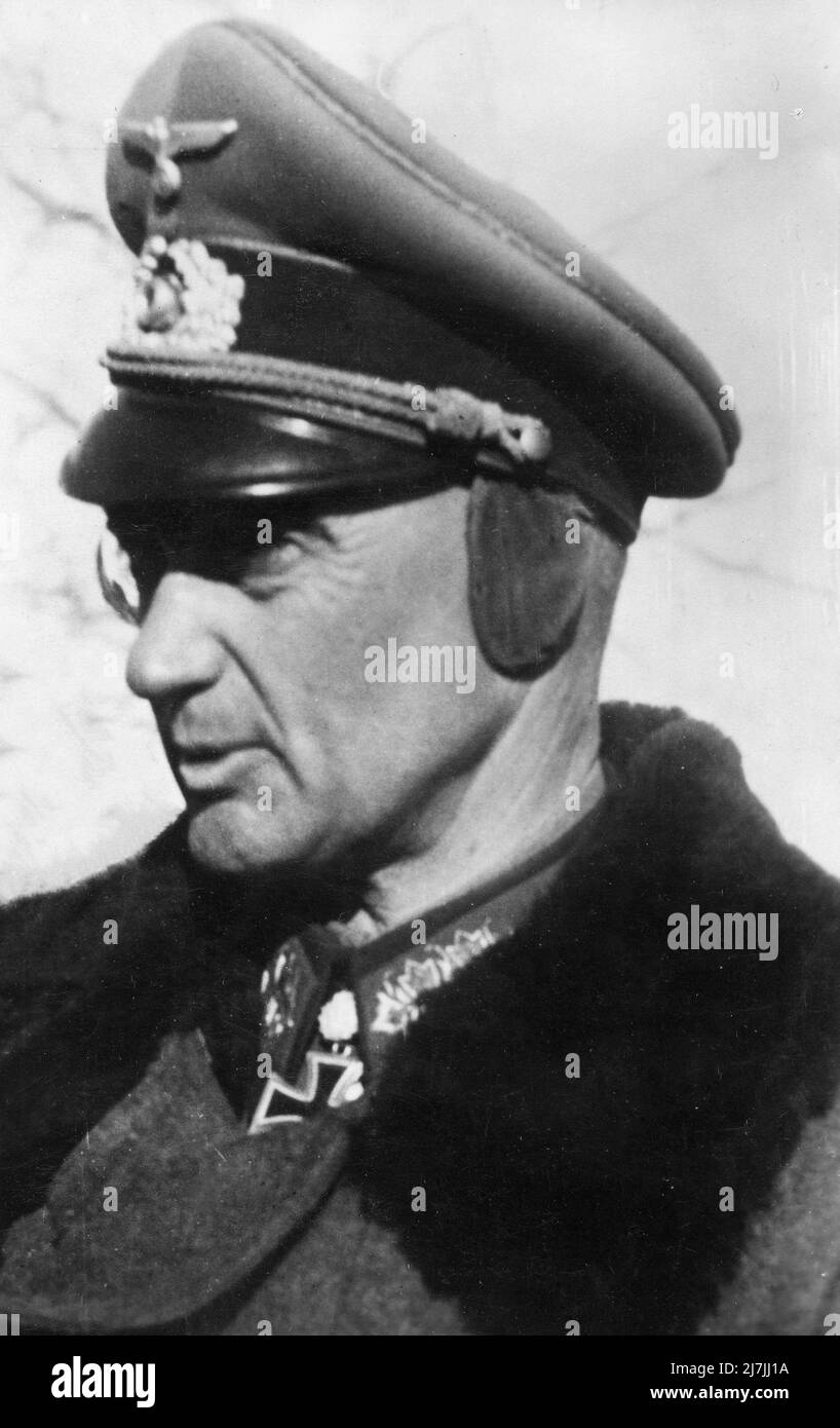 Otto Moritz Walter Model was a German field marshal during World War II. Stock Photo