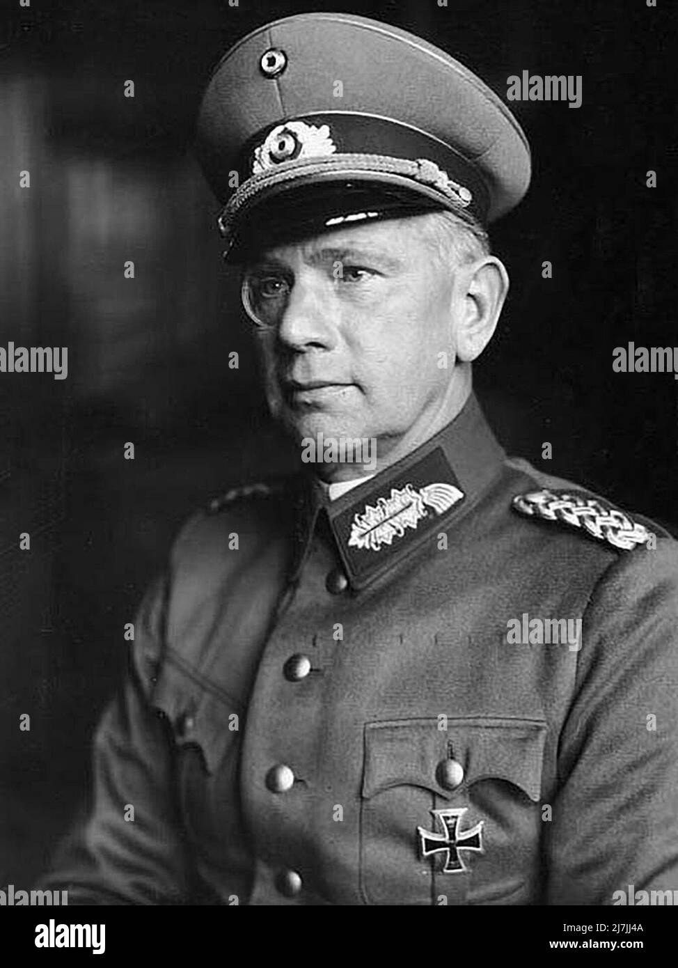 Wehrmacht leader Walter von Reichenau. During WW2 he commanded the 6thArmy in Europe and as part of Army Group South during Operation Barbarossa, the nazi invasion of the USSR Stock Photo