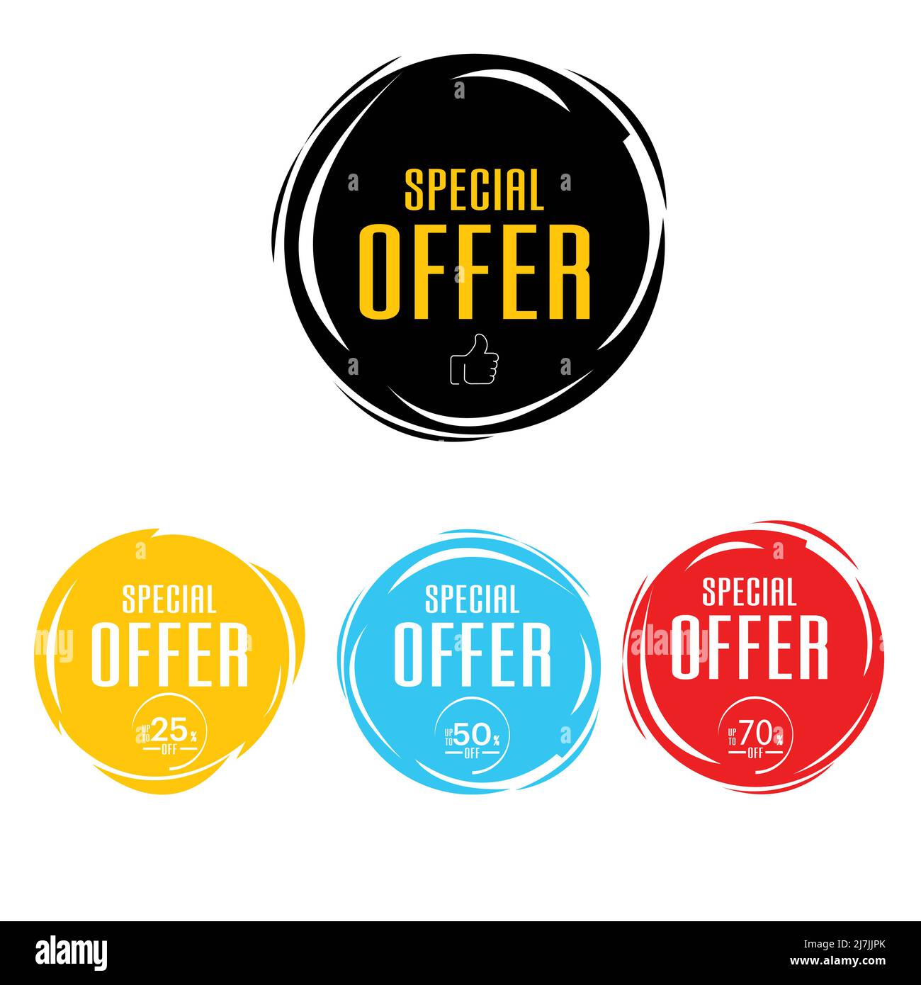 Special offer , black Friday , low price round bubbles tag design vector Stock Vector