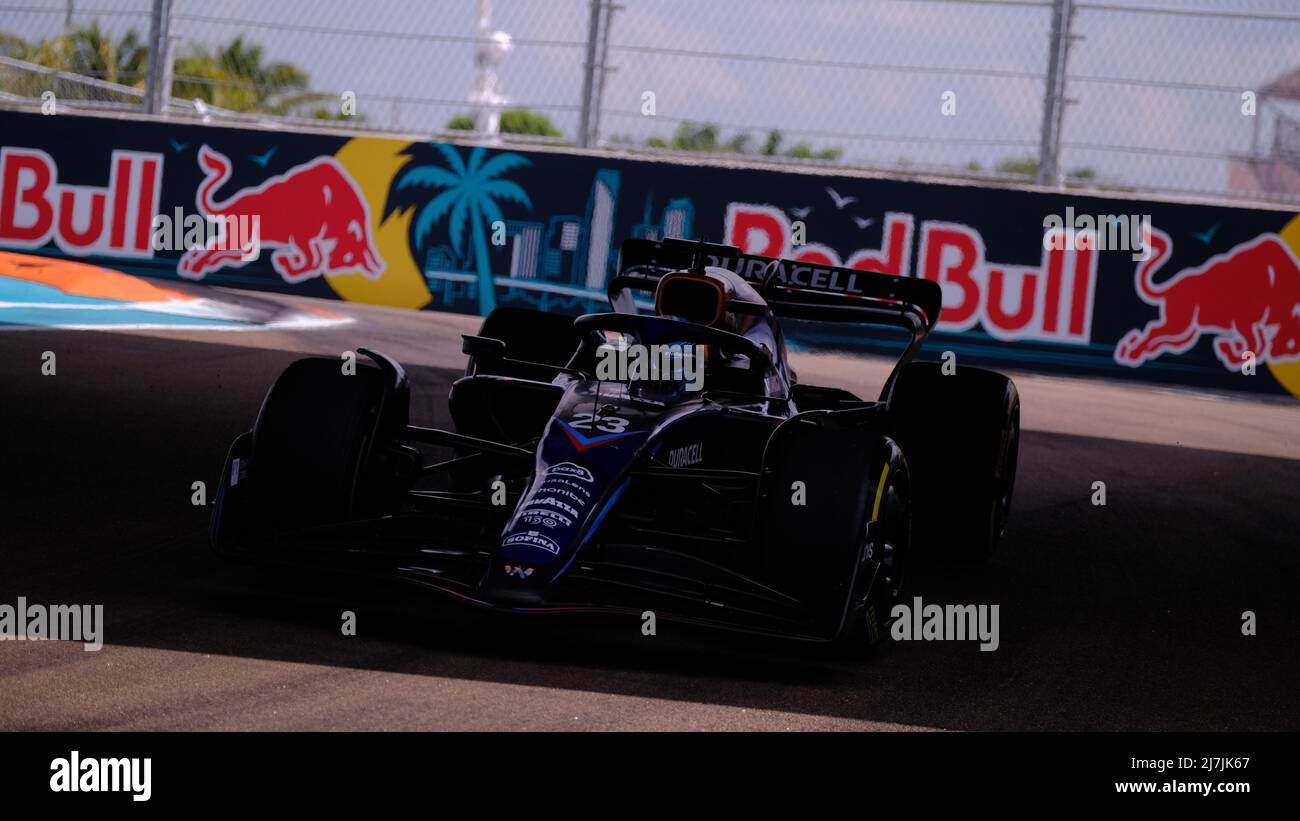 May 8th, 2022: Alexander Albon, Williams Racing team driver #23 during the  Formula 1 Crypto.com Miami Grand Prix in Miami, FL . Jason Pohuski/CSM  Stock Photo - Alamy