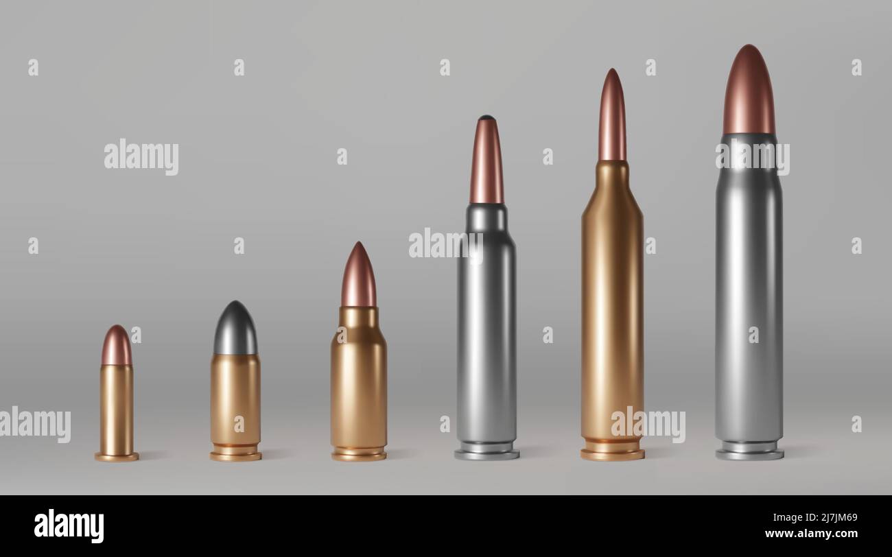 Ammunition Size Comparison (3D) 