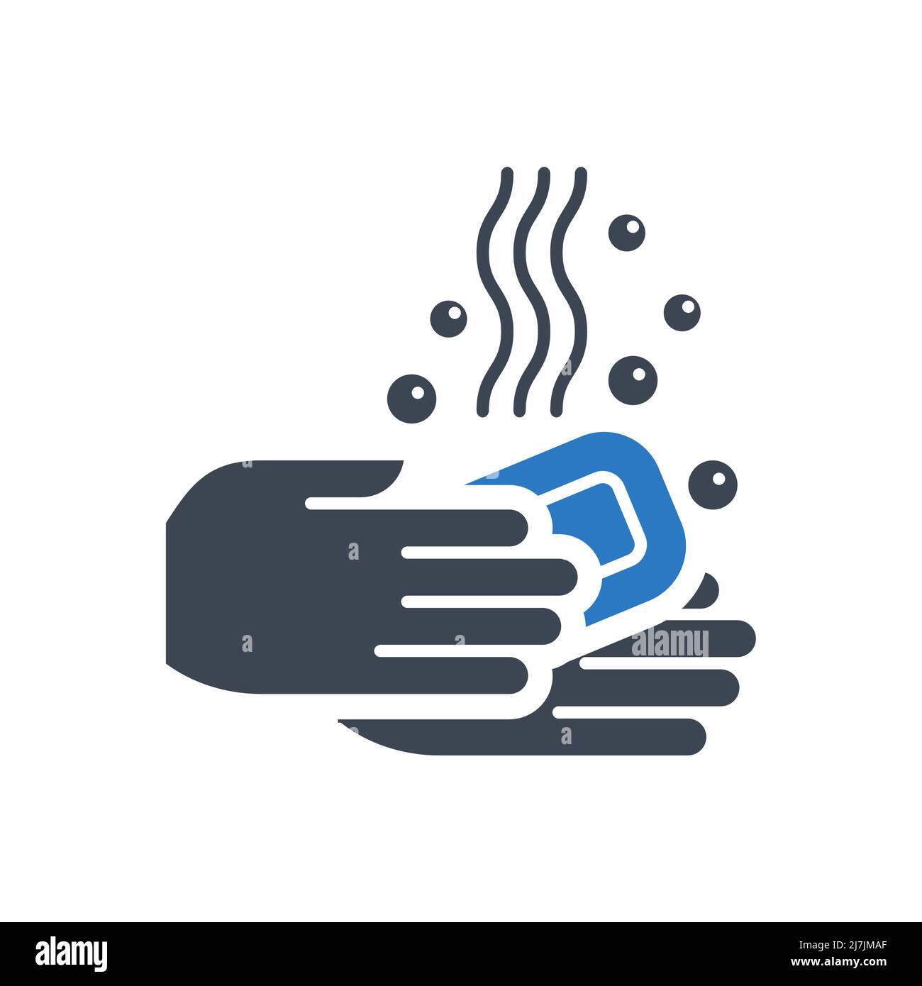 Hand Washing related vector glyph icon Stock Vector
