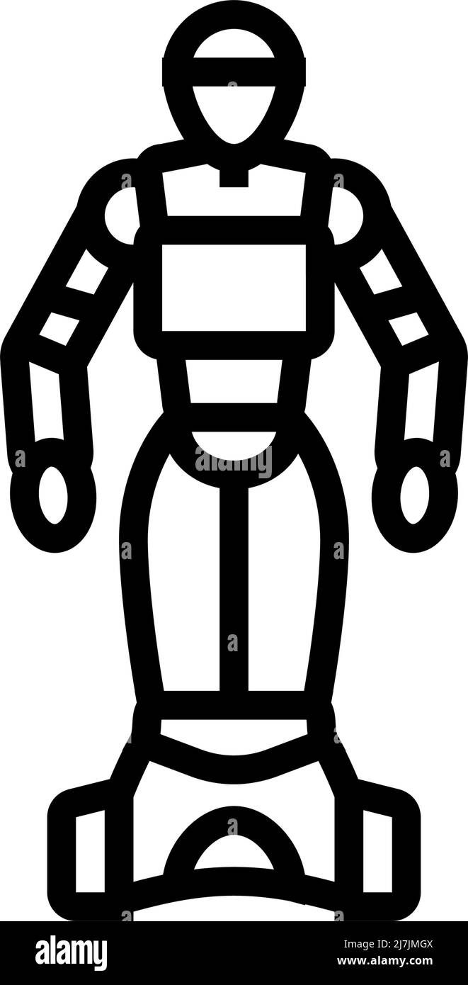 artificial robot line icon vector illustration Stock Vector Image & Art ...